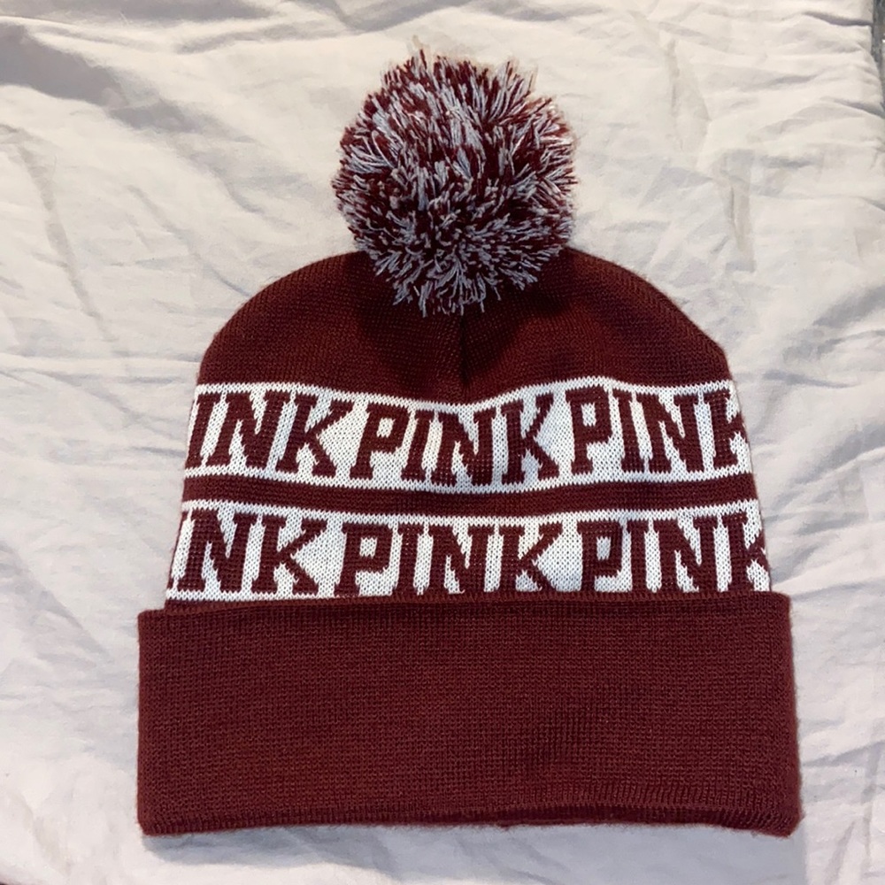 Pink Victoria’s Secret Beanie